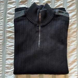 Vintage Calvin Klein Winter Holiday Business Casual Men’s Quarter Zip Size XL